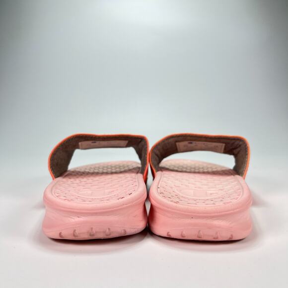 Champion Super Slide Split Script Orange Pink Slip On Sandals Women’s Size 6W - Picture 5 of 9